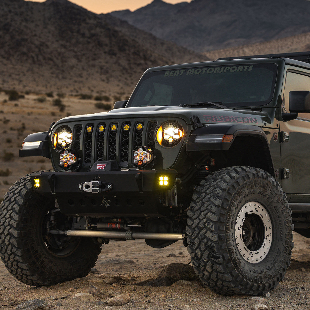 Baja Designs 18-25 Jeep Wrangler JL / 20-25 Gladiator JT DOT LP6 LED Headlight Kit - Amber