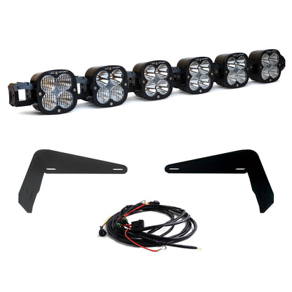 Baja Designs 2021+ Ford Bronco 6 XL Linkable Light Bar Kit Steel Bumper Mount w/Upfitter