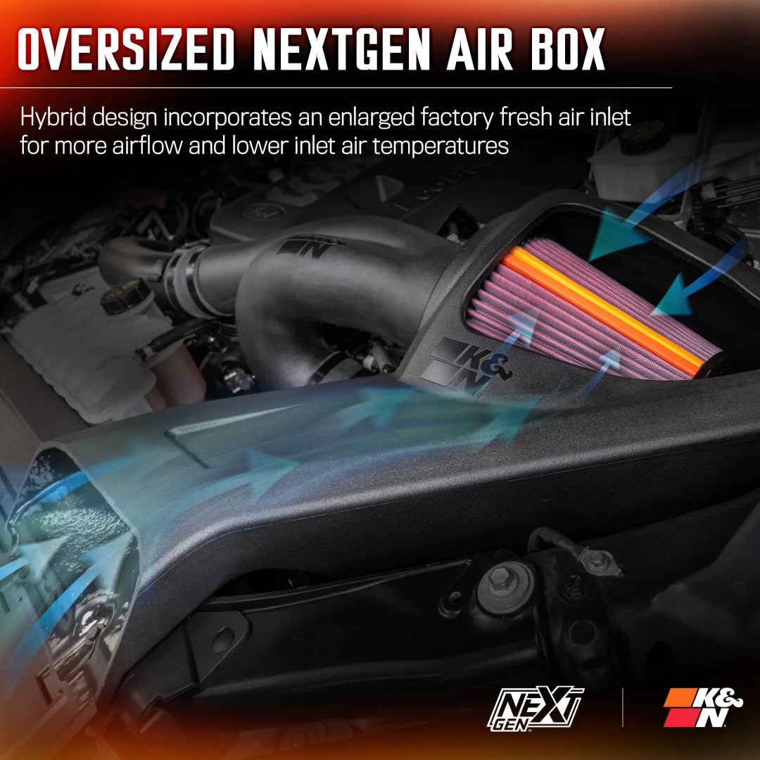 K&N NextGen Cold Air Intake Ford F-150 V6 2021-2024