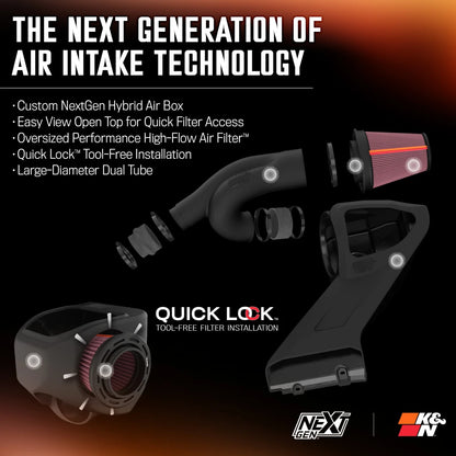 K&N NextGen Cold Air Intake Ford F-150 V6 2021-2024