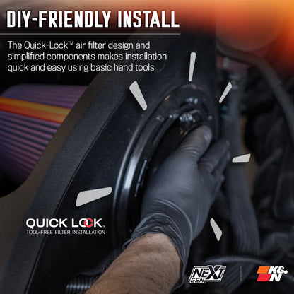 K&N NextGen Cold Air Intake Ford F-150 V6 2021-2024