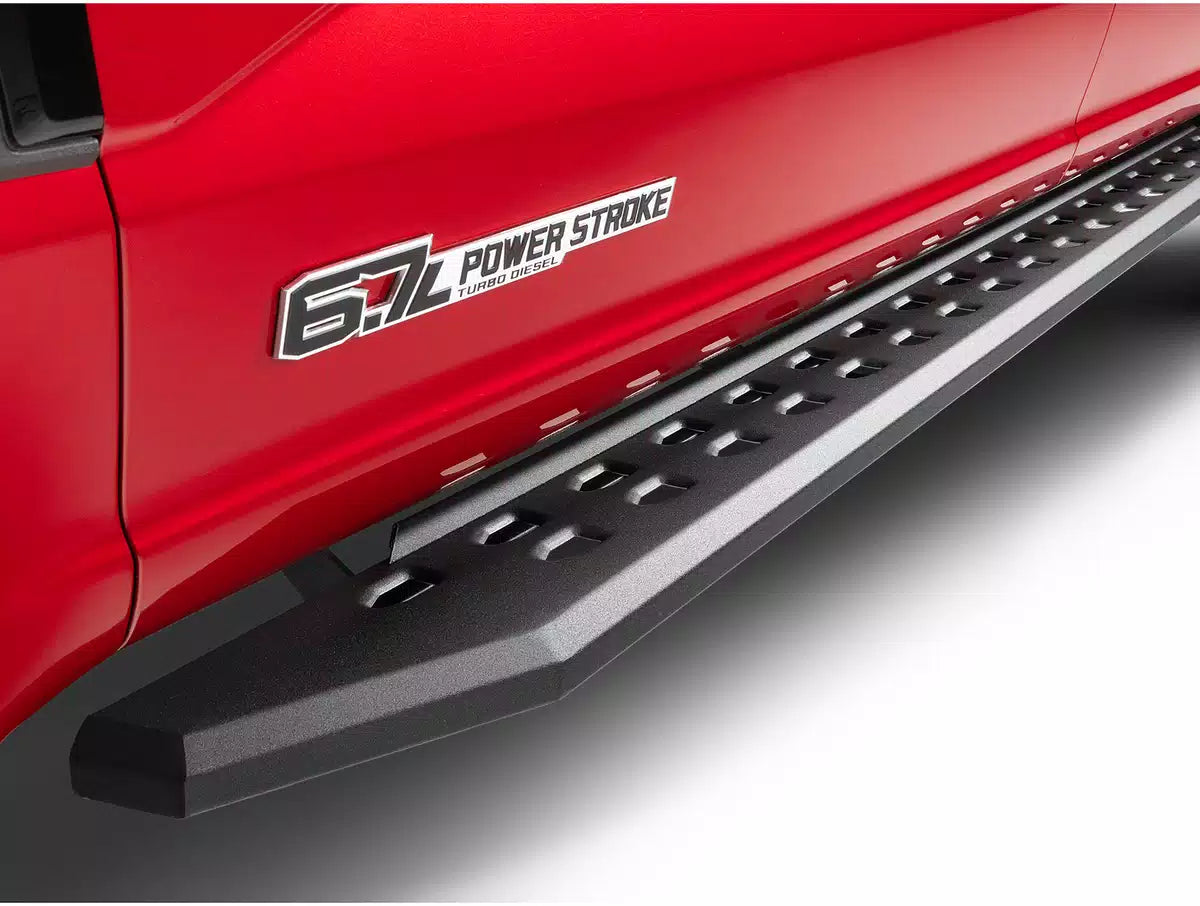Go Rhino RB20 Slim Running Boards 57in. Cab Length - Bedliner Coating (No Drill/Mounting Brkt Req.)