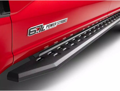 Go Rhino RB20 Slim Running Boards 57in. Cab Length - Bedliner Coating (No Drill/Mounting Brkt Req.)