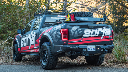 Borla 2017 Ford Raptor 3.5L AT RWD CC Short Bed/EC Standard Bed 3in Tailpipe Assembly w/ CF Tips