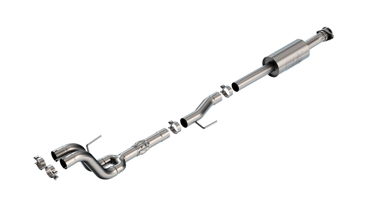 Borla 21-23 Ford Tremor 3.5L V6 AT 4WD 4DR CC SB 3in ATAK Mid-Section Exhaust