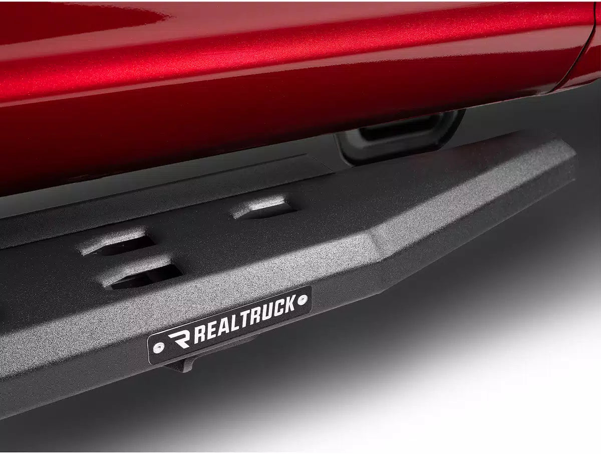 Go Rhino RB20 Slim Running Boards 57in. Cab Length - Bedliner Coating (No Drill/Mounting Brkt Req.)