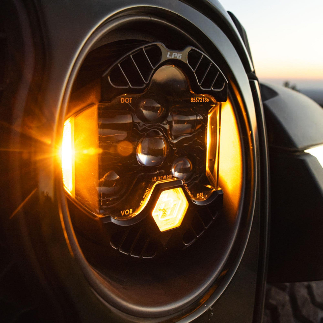 Baja Designs DOT LP6 LED Auxiliary Light Pod (Amber DRL) - Pair