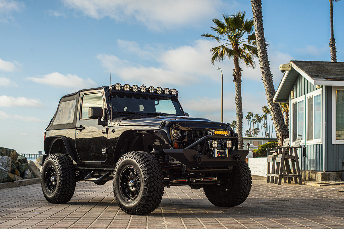 Baja Designs 07-18 Jeep JK 8 XL Pro Linkable LED Light Bar Roof Kit