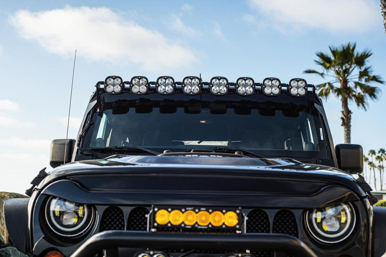 Baja Designs 07-18 Jeep JK 8 XL Pro Linkable LED Light Bar Roof Kit