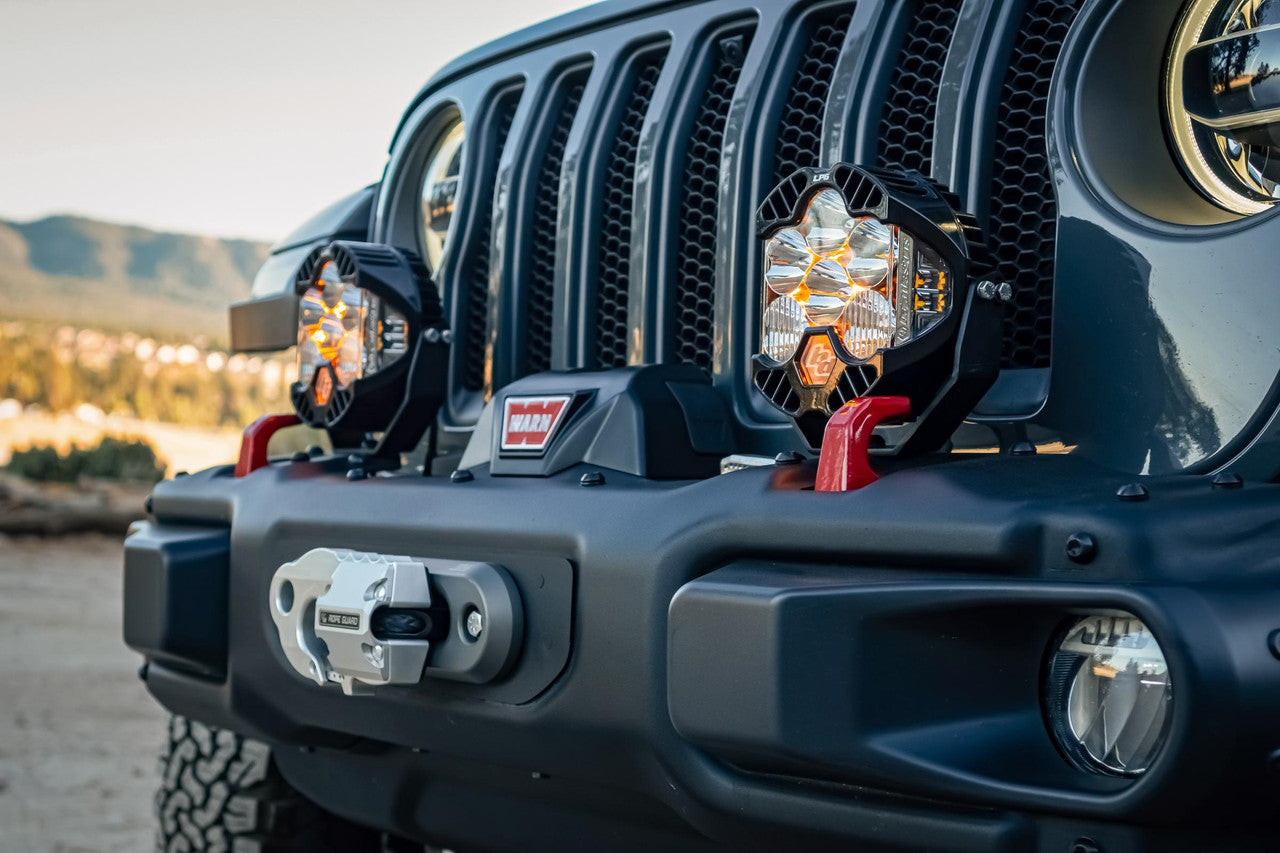 Baja Designs Jeep JL/JT Rubicon Steel Bumper LED Light Kit LP4