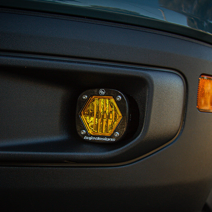 Baja Designs 21+ Ford Bronco Sport S1 WC LED Fog Pocket Light Kit - Amber