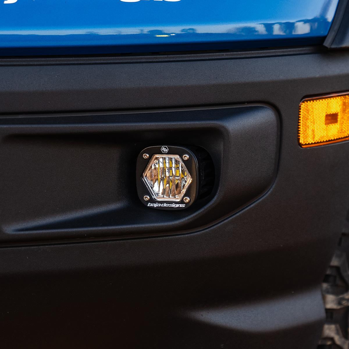 Baja Designs 21+ Ford Bronco Sport S1 WC LED Fog Pocket Light Kit - Amber