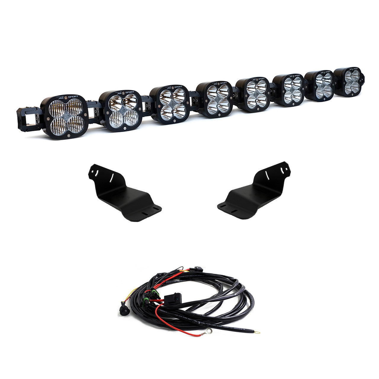Baja Designs 2021+ Ford Bronco Roof Light Bar Kit 8 XL Linkable w/Upfitter