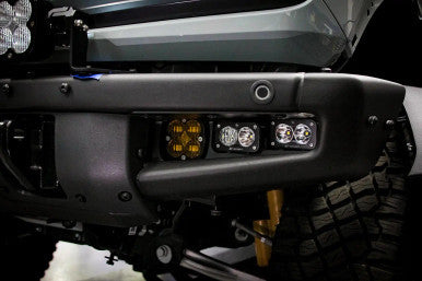 Baja Designs 2021+ Ford Bronco Clear SAE Fog Pocket Kit w/Upfitter