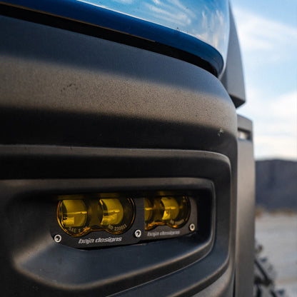 Baja Designs 19-22 Dodge RAM 1500 Rebel / 21-22 1500 TRX S2 SAE Dual Fog Pocket Light Kit - Amber