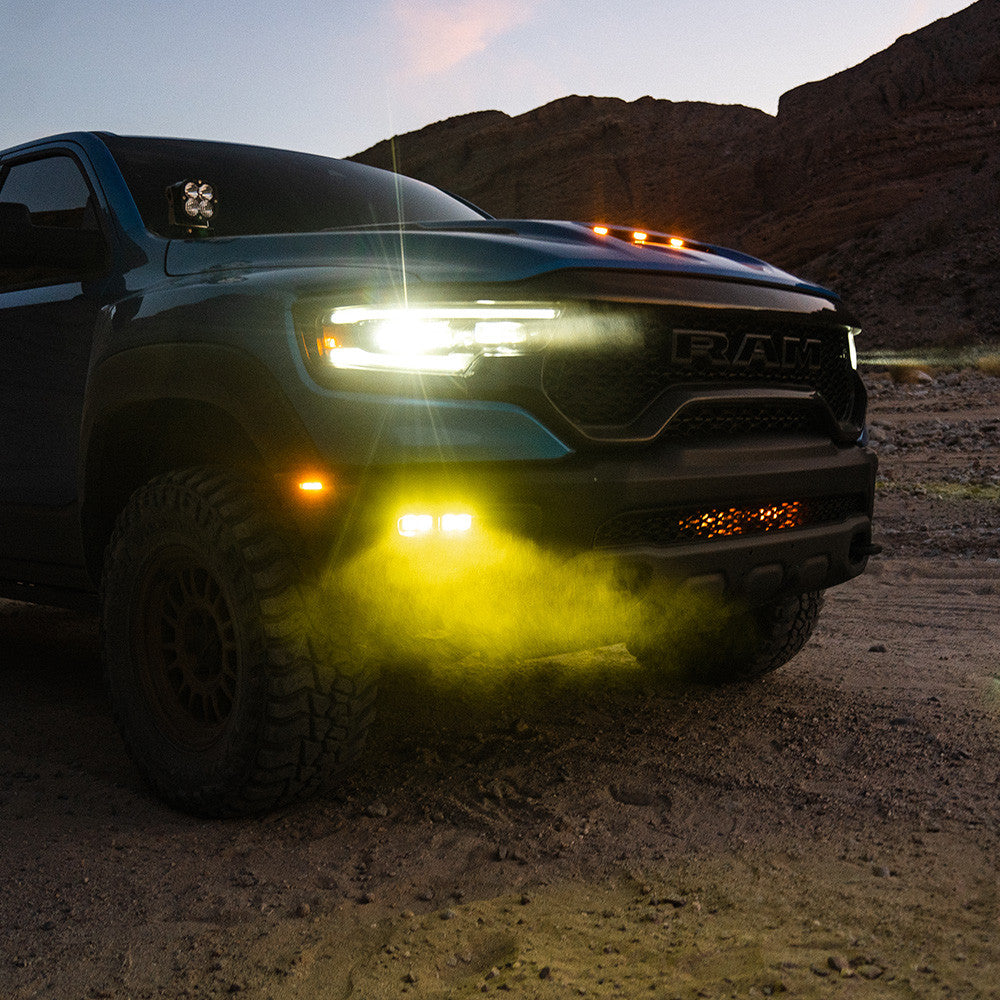 Baja Designs 19-22 Dodge RAM 1500 Rebel / 21-22 1500 TRX S2 SAE Dual Fog Pocket Light Kit - Clear