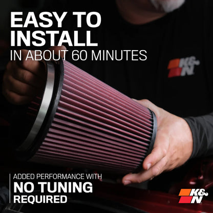K&N Cold Air Intake - High-flow, Roto-mold Tube - CHEVROLET SILVERADO 1500 L4-2.7L