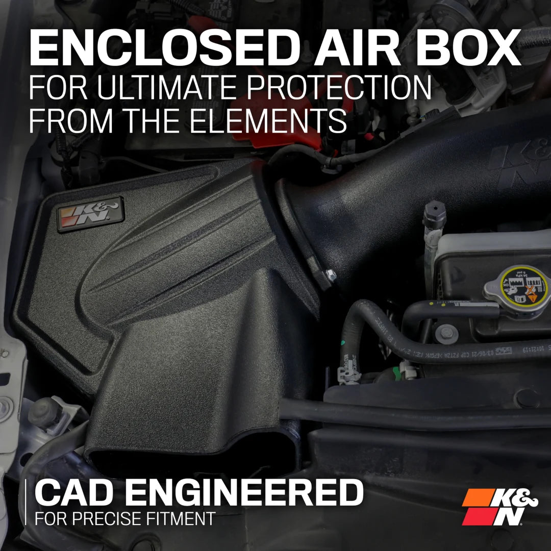 K&N Cold Air Intake - High-flow, Roto-mold Tube - CHEVROLET SILVERADO 1500 L4-2.7L