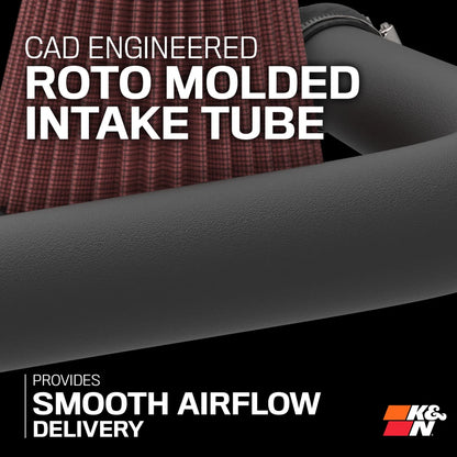 K&N Cold Air Intake - High-flow, Roto-mold Tube - CHEVROLET SILVERADO 1500 L4-2.7L