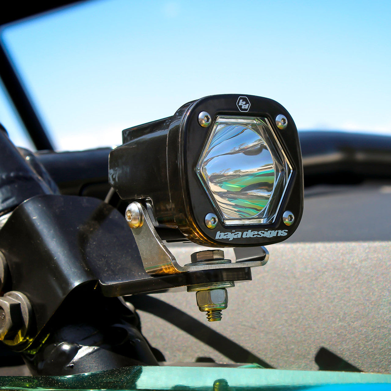 Baja Designs S1 Spot LED Light w/ Mounting Bracket Pair