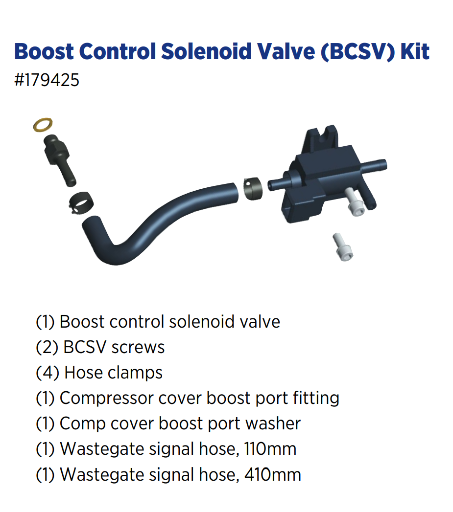 BorgWarner Boost Control Solenoid Valve (BCSV) Kit EFR
