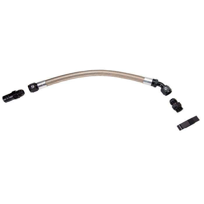 Fleece Performance Universal Cummins Turbo Drain Tube Kit (for 2nd Gen Swaps)