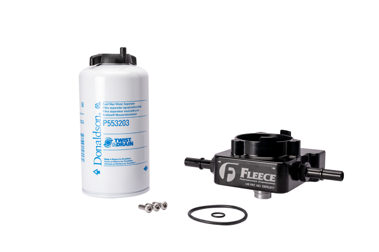 Fleece Performance 2020 GM Duramax 6.6L L5P w/Short Bed Fuel Filter Upgrade Kit