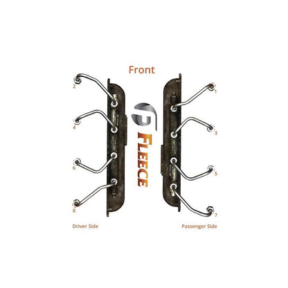 Fleece Performance 01-04 LB7 Injection Lines (Complete Set of 8)