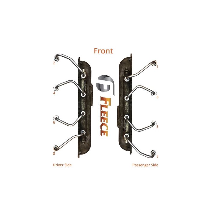 Fleece Performance 01-04 LB7 Injection Lines (Complete Set of 8)