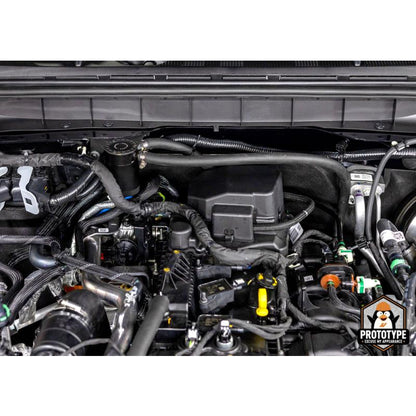 Mishimoto 2021+ Ford Bronco 2.3L Baffled Oil Catch Can - PCV Side - Black