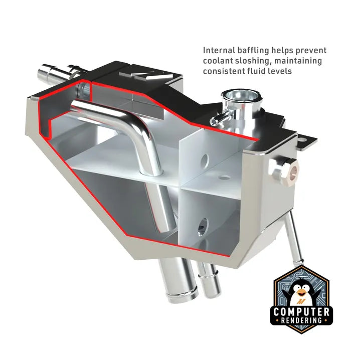 Mishimoto 11+ Ford 6.7L Powerstroke Secondary Expansion Tank - Natural