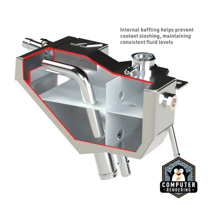Mishimoto 11+ Ford 6.7L Powerstroke Secondary Expansion Tank - Natural