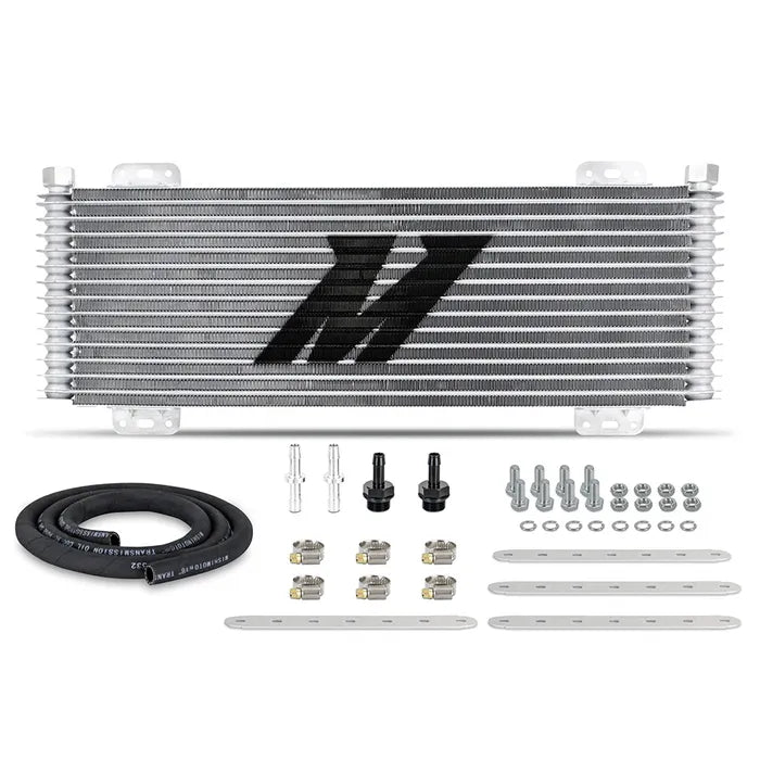 Mishimoto Universal 13-Row Stacked Plate Transmission Cooler - Natural Finish