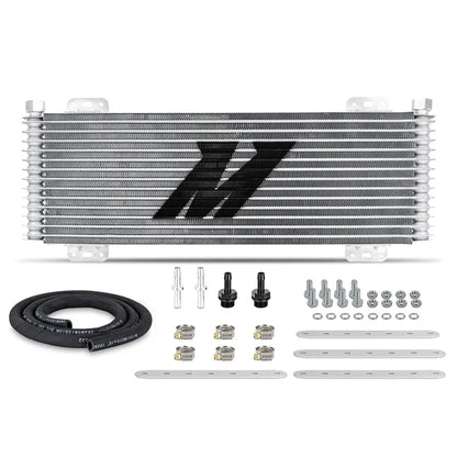 Mishimoto Universal 13-Row Stacked Plate Transmission Cooler - Natural Finish