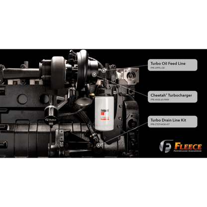 Fleece Performance 94-02 Dodge 2500/3500 5.9L Cummins Turbocharger Drain Tube Kit